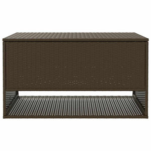 Poly Rattan Kissenbox Braun 100cm