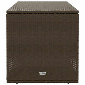 Poly Rattan Kissenbox Braun 100cm