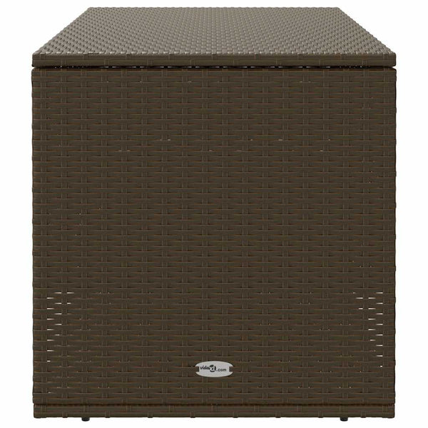 Poly Rattan Kissenbox Braun 100cm