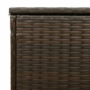 Poly Rattan Kissenbox Braun 100cm