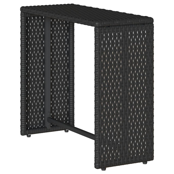 5-tlg. Garten Sofagarnitur Schwarz Poly Rattan