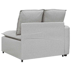 Modulares Sofa Endmodul Wolkengrau mit Armlehne