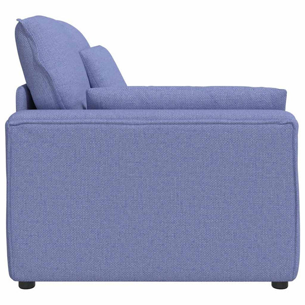 Modulares Sofa Endmodul Jeansblau mit Armlehne