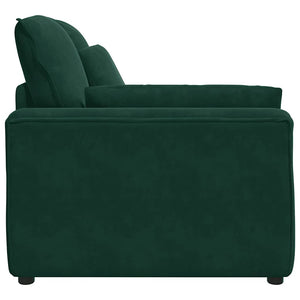Modulares Sofa Endmodul Dunkelgrün mit Armlehne