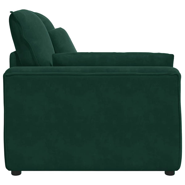 Modulares Sofa Endmodul Dunkelgrün mit Armlehne