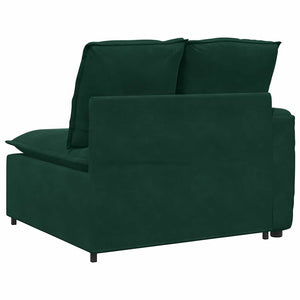 Modulares Sofa Endmodul Dunkelgrün mit Armlehne
