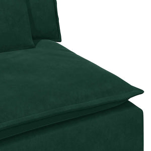 Modulares Sofa Endmodul Dunkelgrün mit Armlehne