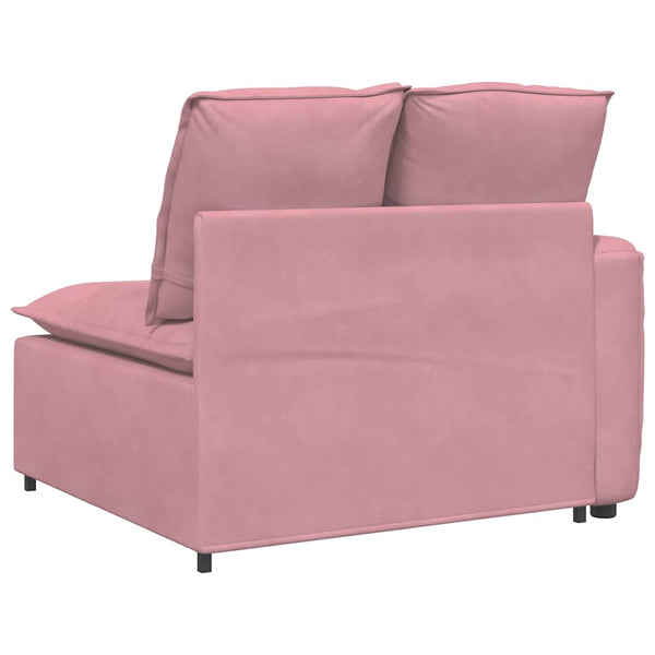 Modulares Sofa Endmodul Rosa mit Armlehne