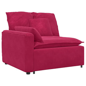 Modulares Sofa Endmodul Weinrot 100cm
