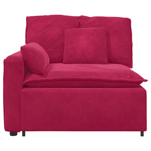 Modulares Sofa Endmodul Weinrot 100cm