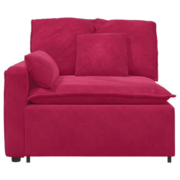 Modulares Sofa Endmodul Weinrot 100cm