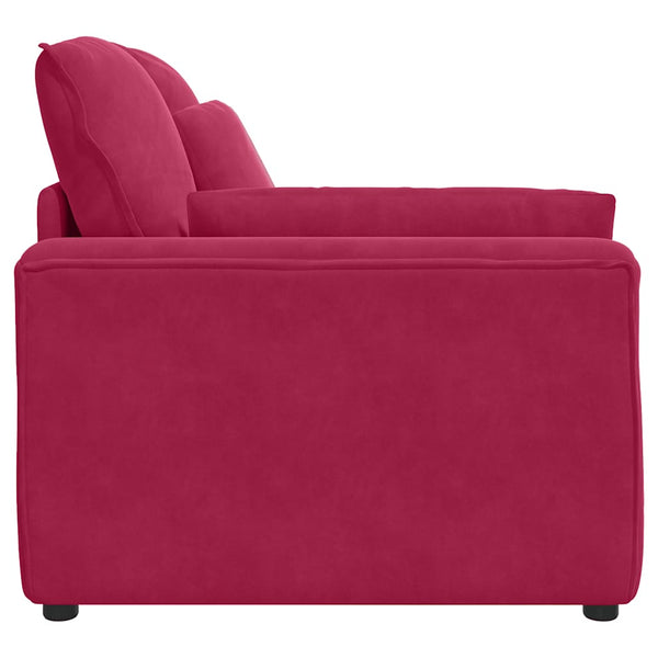 Modulares Sofa Endmodul Weinrot 100cm