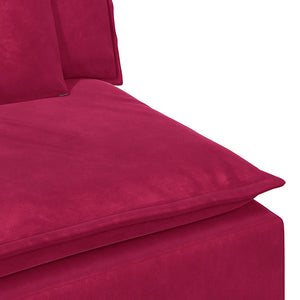Modulares Sofa Endmodul Weinrot 100cm
