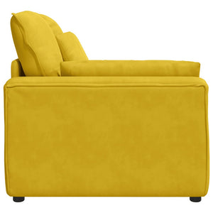 Modulares Sofa Endmodul Gelb mit Armlehne