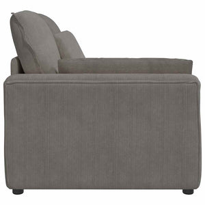 Modulares Sofa Endmodul Hellgrau mit Armlehne