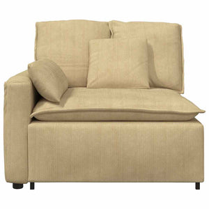 Modulares Sofa Endmodul Graugrün mit Armlehne