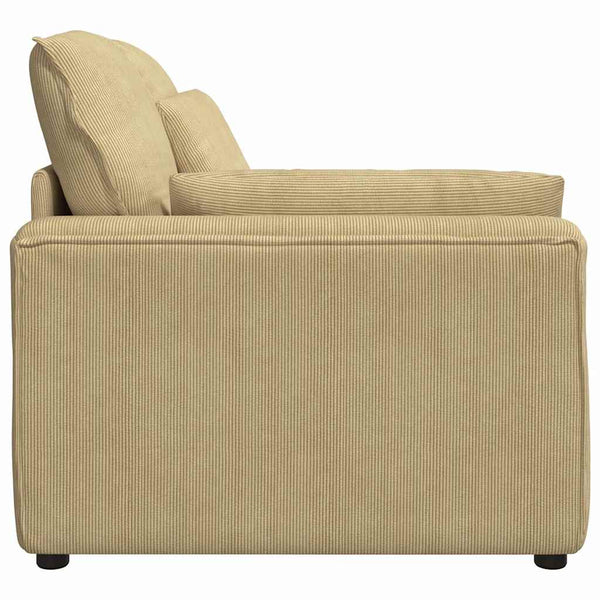 Modulares Sofa Endmodul Graugrün mit Armlehne