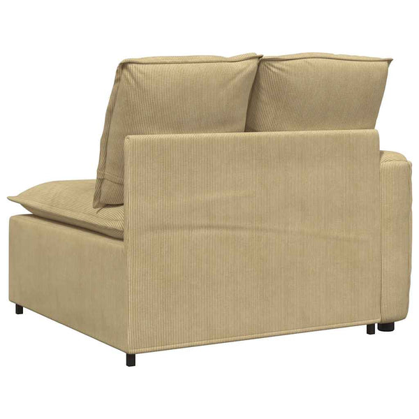 Modulares Sofa Endmodul Graugrün mit Armlehne
