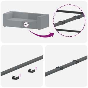 Modulares Sofa Endmodul Graugrün mit Armlehne