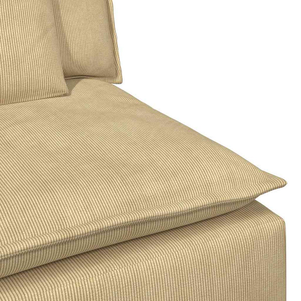 Modulares Sofa Endmodul Graugrün mit Armlehne