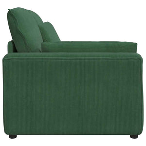 Modulares Sofa Endmodul Dunkelgrün mit Armlehne
