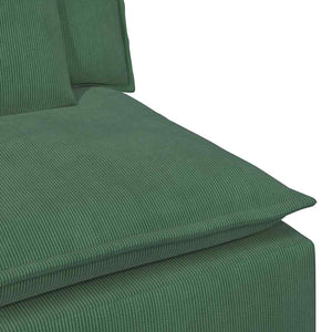 Modulares Sofa Endmodul Dunkelgrün mit Armlehne