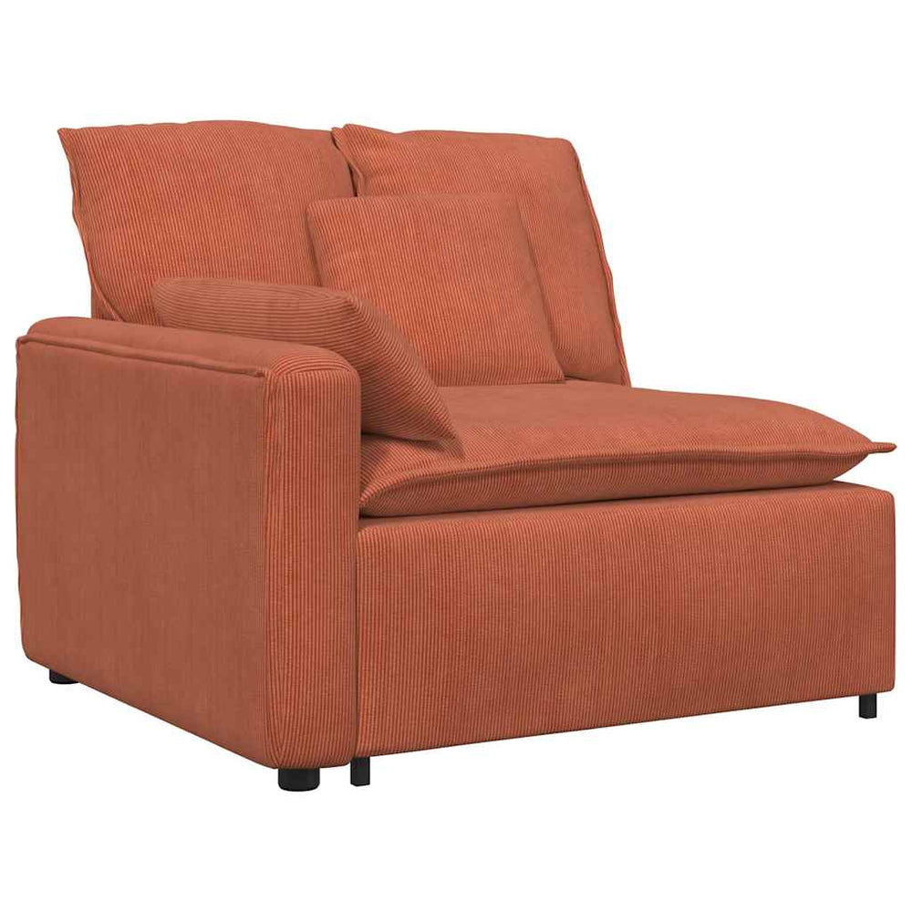 Modulares Sofa Endmodul Rot Orange 100cm