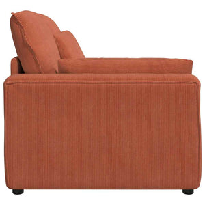 Modulares Sofa Endmodul Rot Orange 100cm