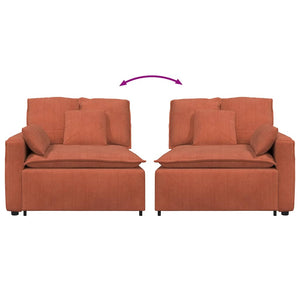 Modulares Sofa Endmodul Rot Orange 100cm