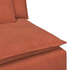 Modulares Sofa Endmodul Rot Orange 100cm