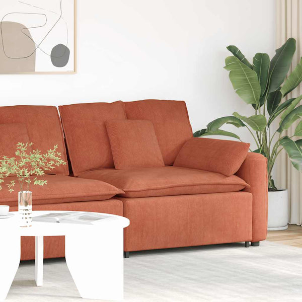 Modulares Sofa Endmodul Rot Orange 100cm