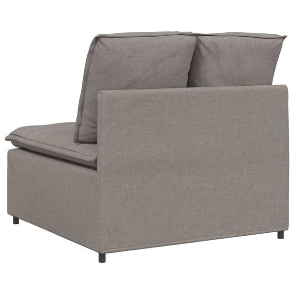 Modulares Sofa Mittelteil Taupe mit Kissen 100cm