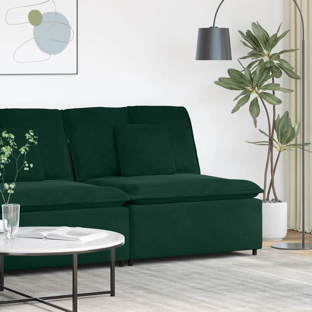 Modulares Sofa Mittelmodul Dunkelgrün 100cm