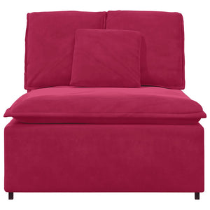 Modulares Sofa Mittelmodul Weinrot