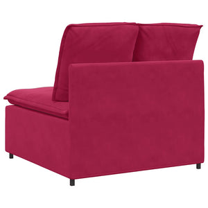 Modulares Sofa Mittelmodul Weinrot
