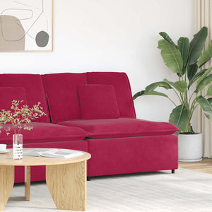 Modulares Sofa Mittelmodul Weinrot