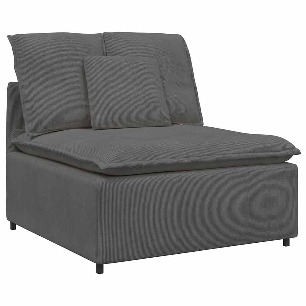 Modulares Sofa Mittelmodul Dunkelgrau 100cm