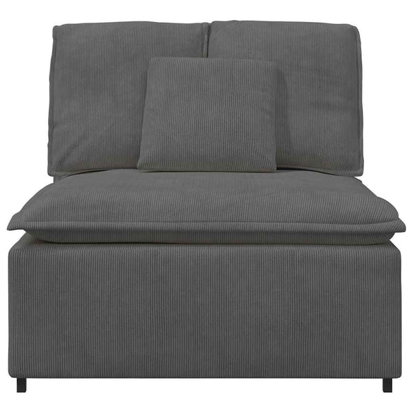 Modulares Sofa Mittelmodul Dunkelgrau 100cm