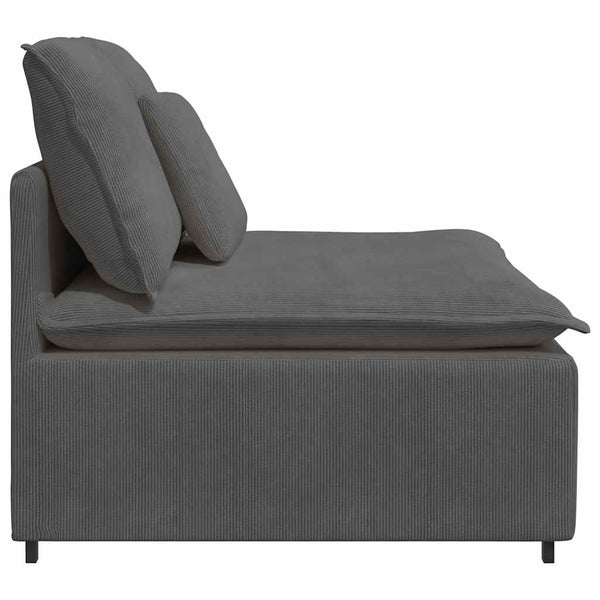 Modulares Sofa Mittelmodul Dunkelgrau 100cm