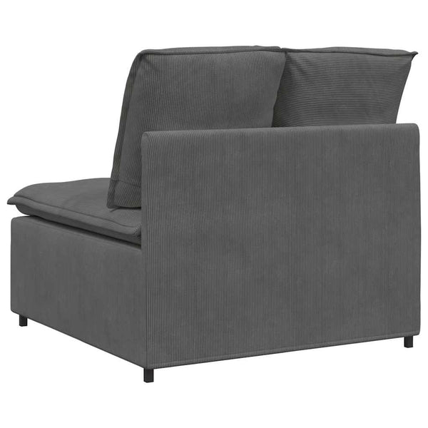 Modulares Sofa Mittelmodul Dunkelgrau 100cm