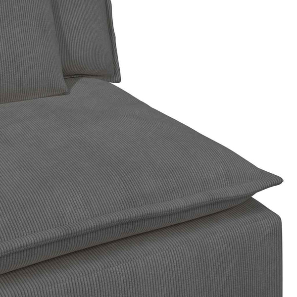 Modulares Sofa Mittelmodul Dunkelgrau 100cm