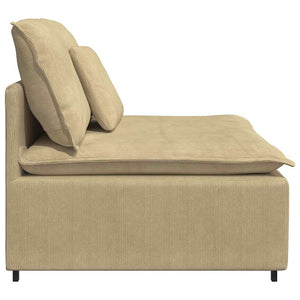 Modulares Sofa Mittelmodul Graugrün mit Kissen