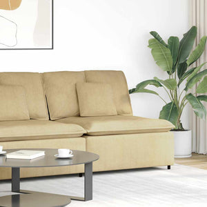 Modulares Sofa Mittelmodul Graugrün mit Kissen