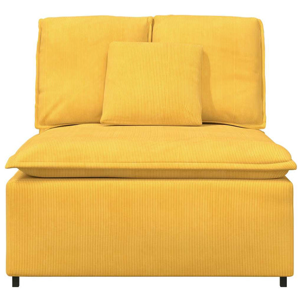 Modulares Sofa Mittelmodul Hellgelb