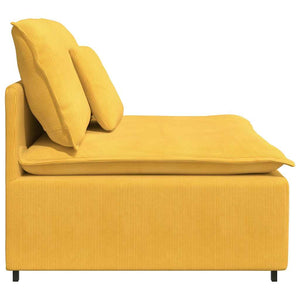 Modulares Sofa Mittelmodul Hellgelb