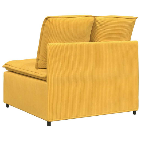 Modulares Sofa Mittelmodul Hellgelb