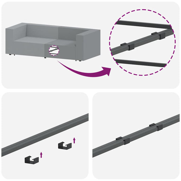 Modulares Sofa Mittelmodul Hellgelb