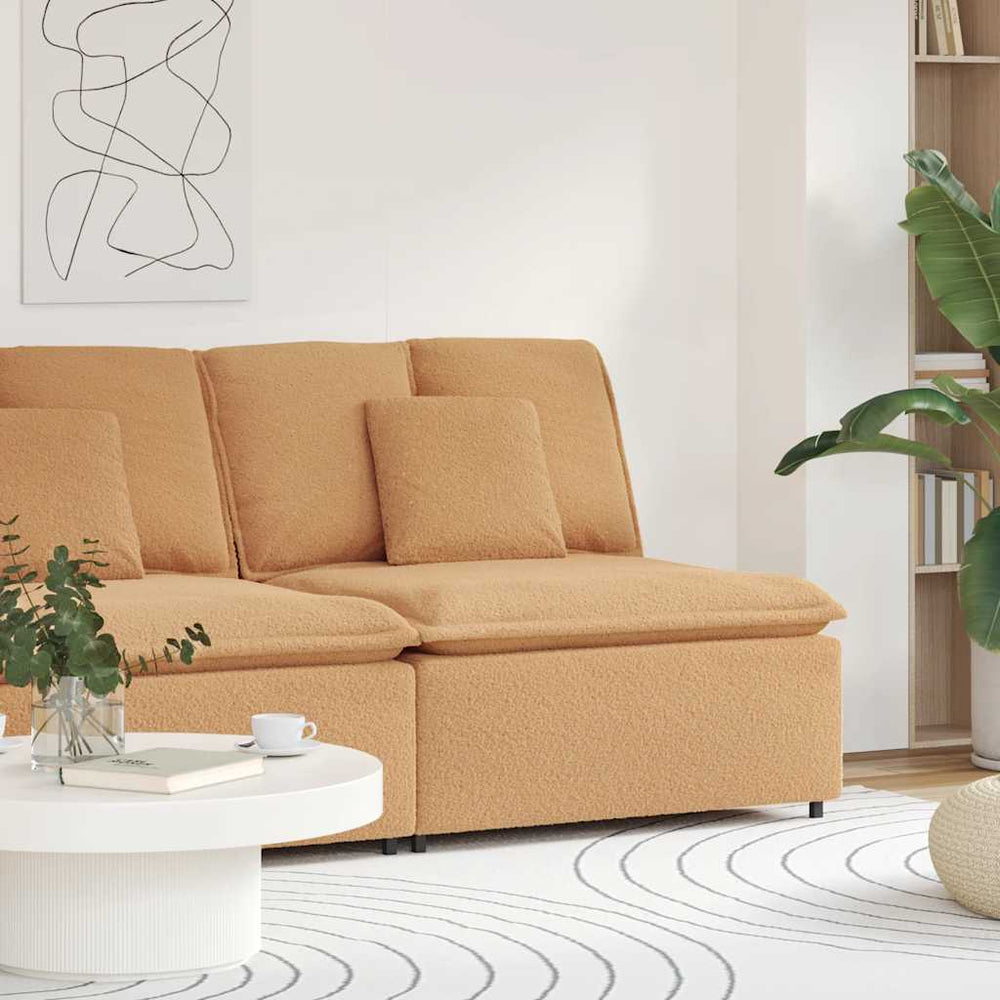 Modulares Sofa Mittelteil Beige 100cm