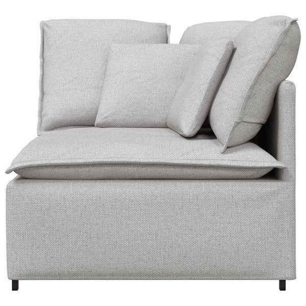 vidaXL Module d'angle de canapé modulaire avec coussins gris nuage 100 cm