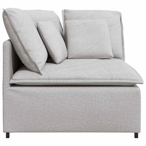 vidaXL Module d'angle de canapé modulaire avec coussins gris nuage 100 cm